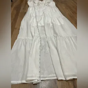 SHEIN White Lace Contrast Maxi Dress‎ Size M thumbnail 8
