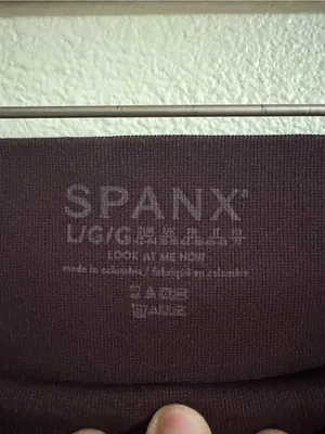 SPANX dark purple seamless shaping leggings thumbnail 2