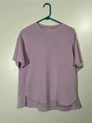 Pastel Lilac T-Shirt in Soft Material Size Meidum thumbnail 2