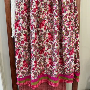 Moni & Co Floral Pink V-Neck Dress‎ Women’s Size L/XL thumbnail 13