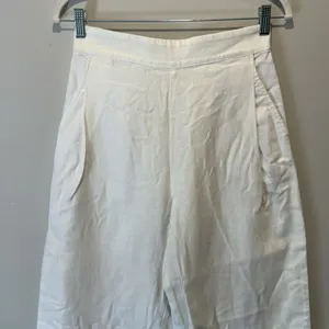 NWT Madewell Pull-On Straight Crop Pants NR174 White Linen Cotton‎ Blend Size 2 thumbnail 5