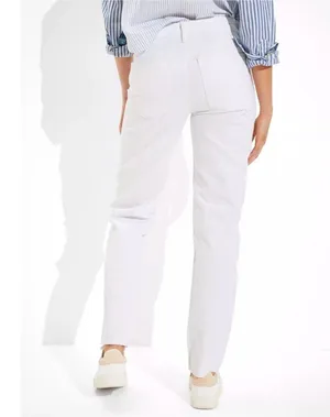 NWOT American Eagle AE '90s Straight Jean white 14 Stretch thumbnail 2