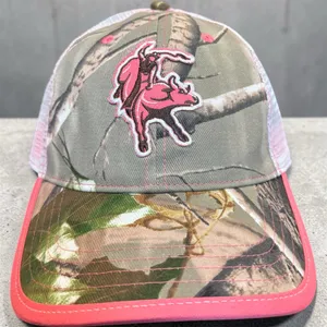 Infinity Headwear -Camouflage /Pink Trucker Vel-cro back Cap thumbnail 1