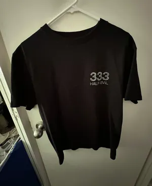 Half Evil 333 Rhinestone T-Shirt thumbnail 1