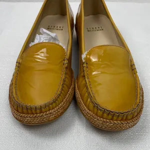 Stuart Weitzman Mustard Yellow Loafers Size 7 M thumbnail 7