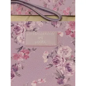 LoveShackFancy x Yoobi Happy Thoughts Floral Accessory Pouch Wristlet NWT thumbnail 6