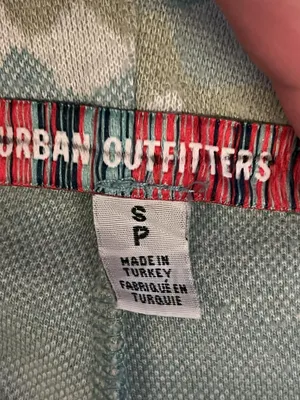 Urban Outfitters Pants Womens Small Multicolor Knit Flare Leg Geometric Stretch thumbnail 7
