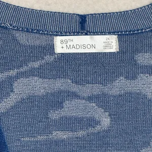89th + Madison Sweater Size 2X Abstract Open Cardigan New‎ thumbnail 4