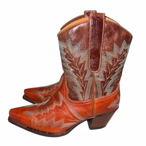 NEW Without Box Vintage Frye Snip Toe Embroidered Leather Cowboy Boots 6 thumbnail 1