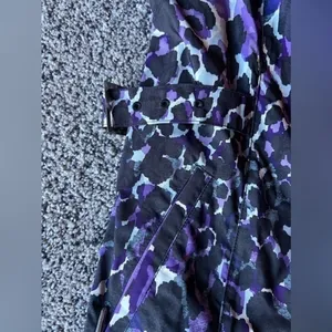 Zengery purple and black leopard print raincoat size (2)‎ large thumbnail 4