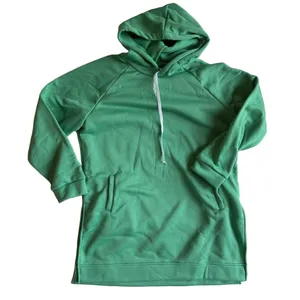 Women's Oversized Hoodie Dress with Split Sides Green Size XL #260215 thumbnail 1