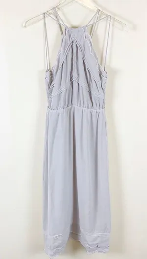 Elliatt Size XS Taupe Elation Ruffle Midi Dress thumbnail 5