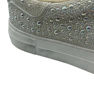 Betsey Johnson Sidny Pearl Sneakers Lace Up White 6.5 thumbnail 2