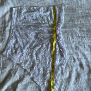 Hot Topic Bandeau Lace Top Asymmetric Hem White Whimsygoth Fairy Large thumbnail 7