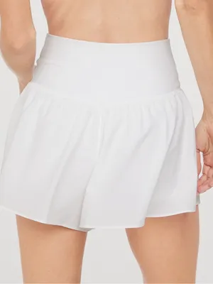 OFFLINE By Aerie Real Me Crossover Flowy Short White High-Waist thumbnail 5