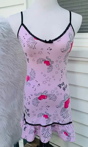 Vintage Y2K Disney Hannah Montana RARE MileyCyrus Archives Nightie POP STAR SLIP thumbnail 1