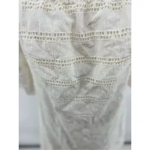 Vince Camuto White Eyelet Off The Shoulder Mini Dress Size 6 Cotton thumbnail 6