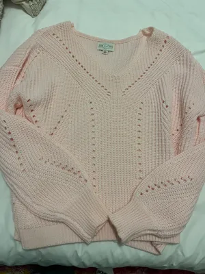Francesca's Light Pink Sweater thumbnail 1