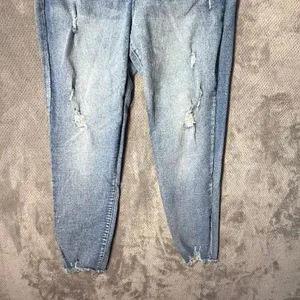 Nicole Miller SoHo High Rise Ankle Skinny Medium Wash Distressed Size 12 #1200 thumbnail 4