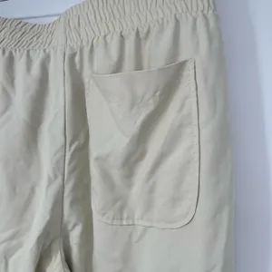 Elwood Dume Nylon Pants Large Cream Lined Drawstring Athletic Straight Leg thumbnail 10