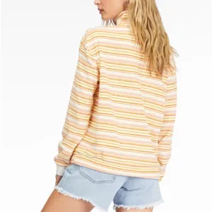 Billabng retro 90s 1/2 zip terry cotton relaxed fit sweatshirt size L thumbnail 3