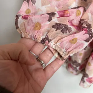 Aritzia‎ Wilfred Tempest Floral Mini Dress Long Sleeve Romantic Boho S thumbnail 6