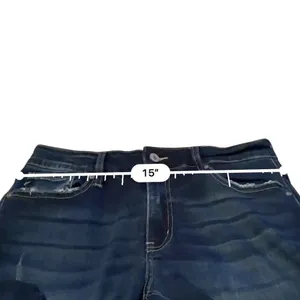 Kancan Flare Jeans Womens 29 Dark Wash High Rise Distressed Stretch Denim‎ thumbnail 7