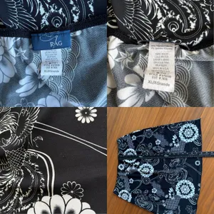 90s Vintage Rag Midi Skirt XL Floral Grunge Fairy Whimsigoth Y2K Ren Faire Beach thumbnail 3