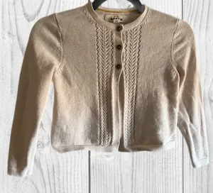 Boden Mini Off Cream Knit‎ Cardigan Sweater size 6-7 yrs thumbnail 1