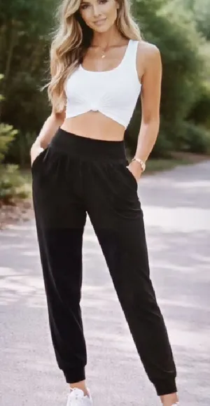 Athleta Salutation Pantalon Jogging Salution Relaxed Loungue Gym Womens XL thumbnail 1