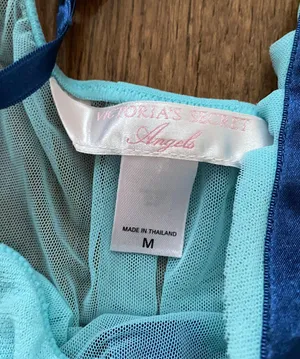 y2k victoria’s secret angels baby blue sheer baby doll chemise / teddy thumbnail 4
