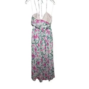 NWT Here Comes the Sun Beige Pink Floral Dress Sz. US M thumbnail 4