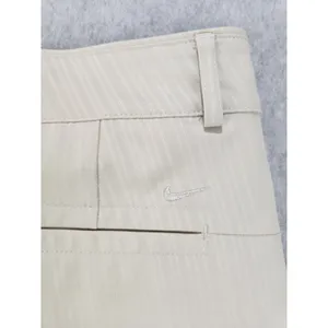 Nike Golf‎ Dri Fit Flat Front Shorts Beige w/ Stripes Women's Size 10 Medium thumbnail 11