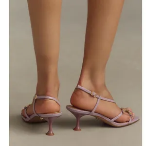 NIB Anthropologie Lola Cruz Asymetrical Buckle Heels thumbnail 2