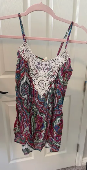 Multicolor Paisley Tank Top Multiple thumbnail 1