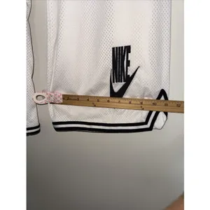 Womens L Nike Sportswear Basketball Jersey Pants Mesh White‎ Skater Y2K Wide Leg thumbnail 8