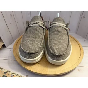 Hey Dude Wendy Rise Shoes Womens 7 Warm Tan /Glitter Casual Comfort Slip On thumbnail 3