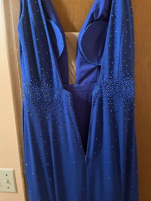Jovani Royal Blue Gown thumbnail 9