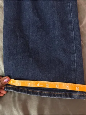 Levi’s women’s ribcage straight ankle jeans distressed dark wash plus size 32 thumbnail 13