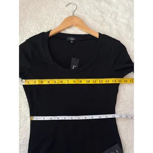 Lulus Sophisticated Chic Black Mixed Media Midi Dress Size Small NWT Cocktail thumbnail 7