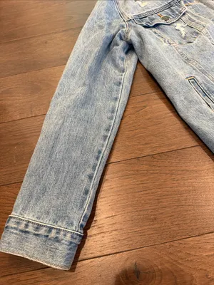 Gap 1969 Light Wash Distressed Denim Jacket Size Small - C65-002 thumbnail 4