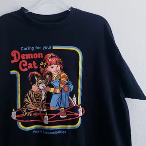 Steve Rhodes Demon Cat T-Shirt thumbnail 2