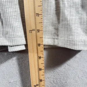 483 | NWT OFFLINE by Aerie Ribbed Cropped Tank Top Light‎ Gray XL thumbnail 4
