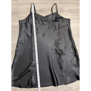 APT. 9‎ Intimates Chemise XL Black Side Slit Adjustable Straps Whimsigoth Slip thumbnail 9