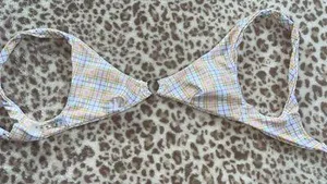 Shein Bikini Set Plaid thumbnail 3