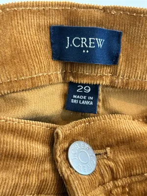 J Crew Corduroy Pants Golden Brown Size 29 thumbnail 4