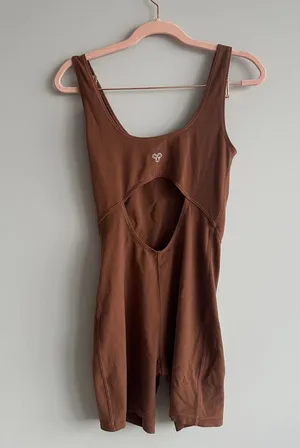 NWT Aritzia Butter romper brown thumbnail 1