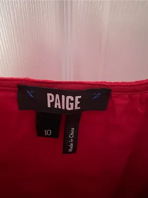 Paige Tiered midi Dress with Smocked Waist women size 10 cotton blended thumbnail 5
