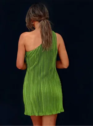 VICI Green One-Shoulder Dress thumbnail 2