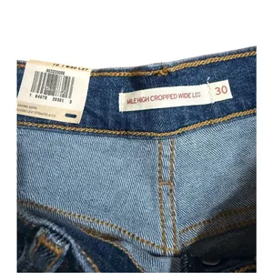 NEW Levi’s Mile‎ High Cropped Wide Leg Jeans Sz 30 Womens thumbnail 4